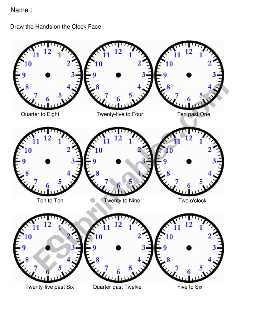 What Time Is It ? worksheet
