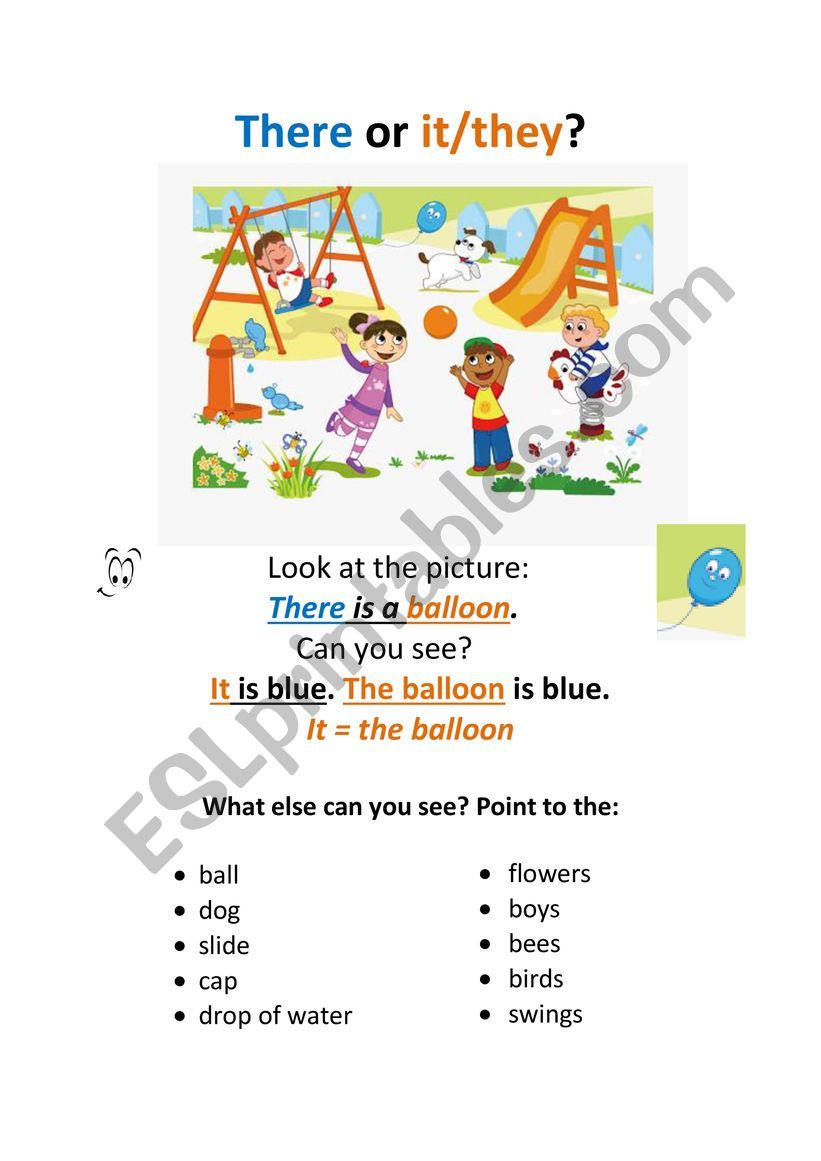 There vs It _ Junior worksheet