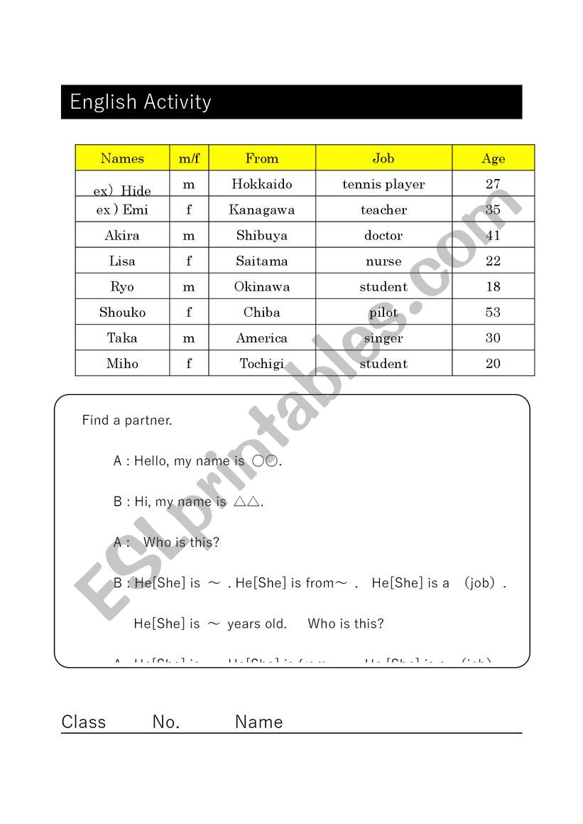 What is this ? worksheet