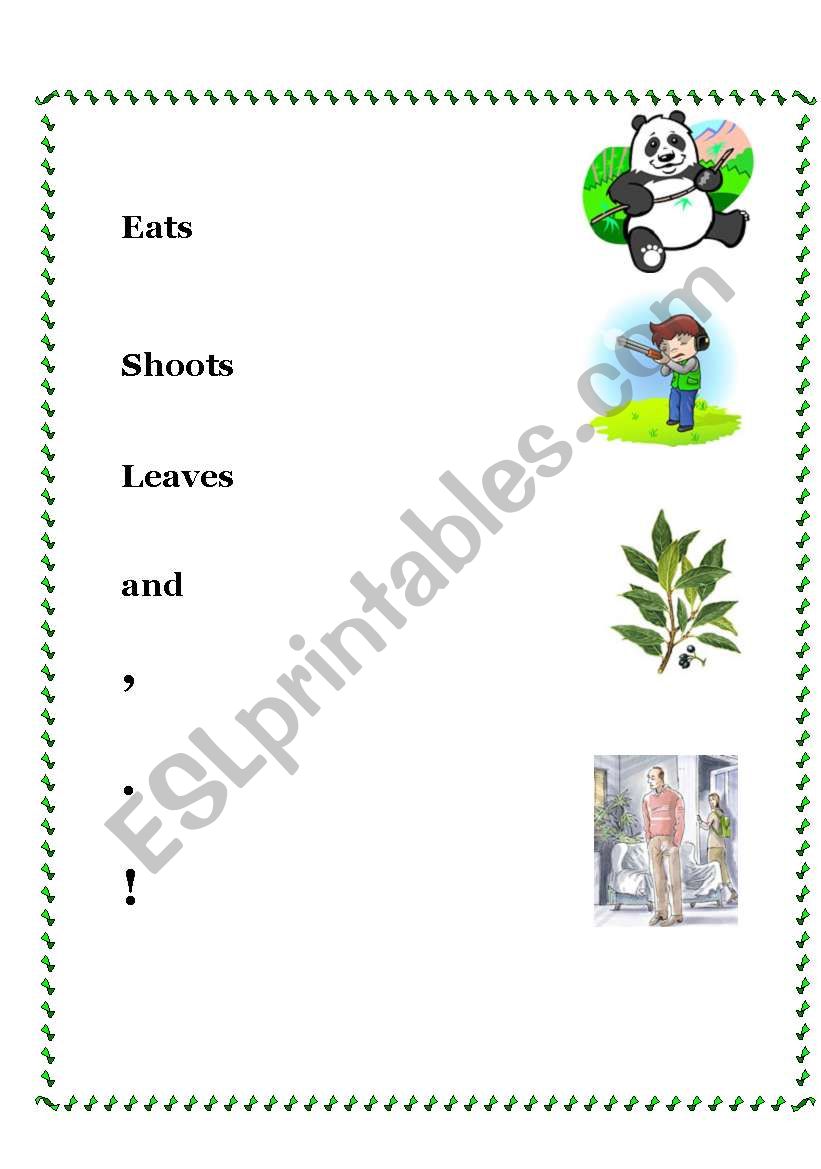 Eats Shoots and Leaves- A GAME