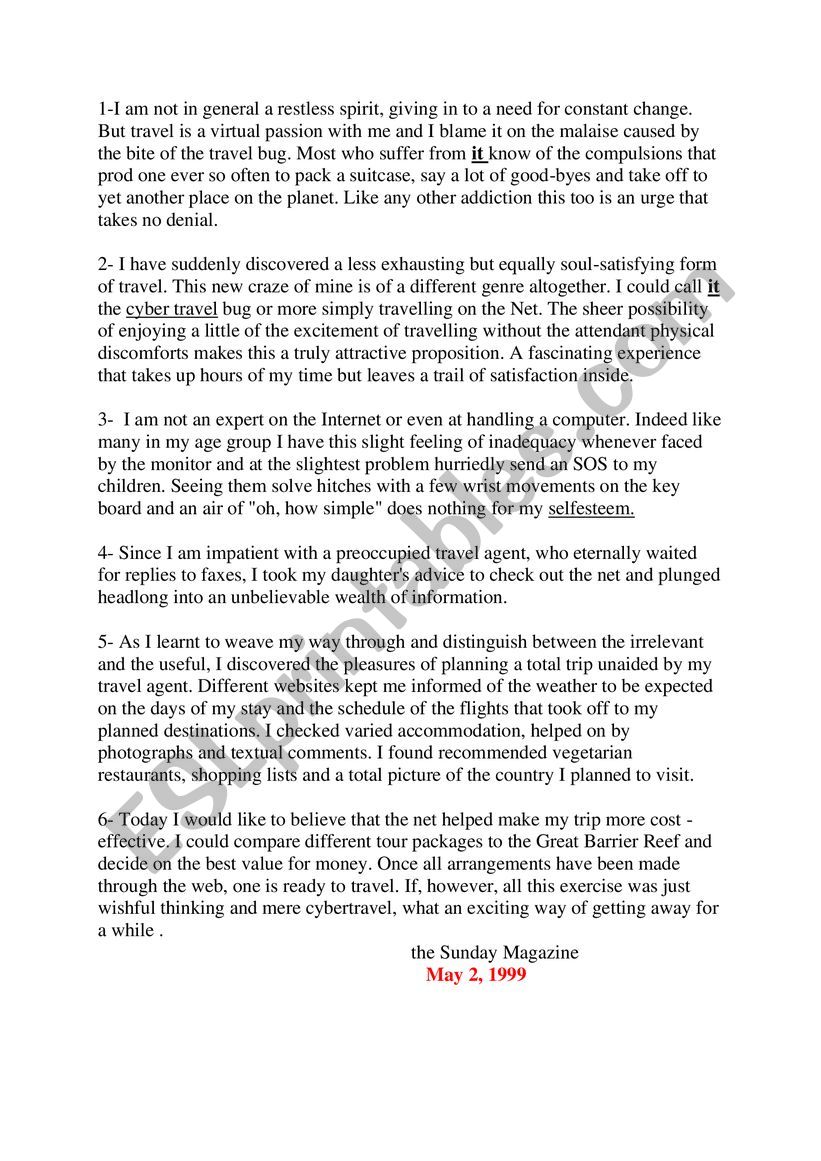End term test 1 worksheet