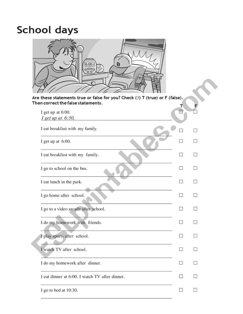 Simple Present Usage worksheet