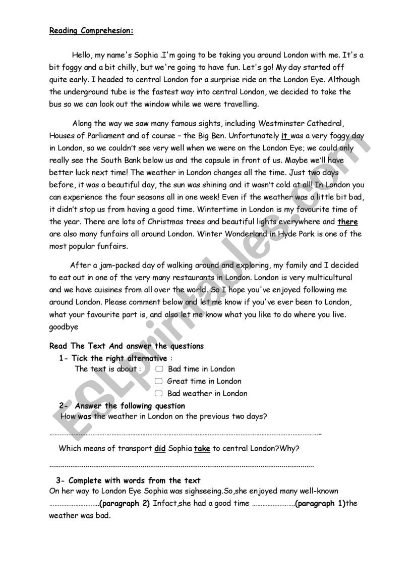 text 8th form worksheet