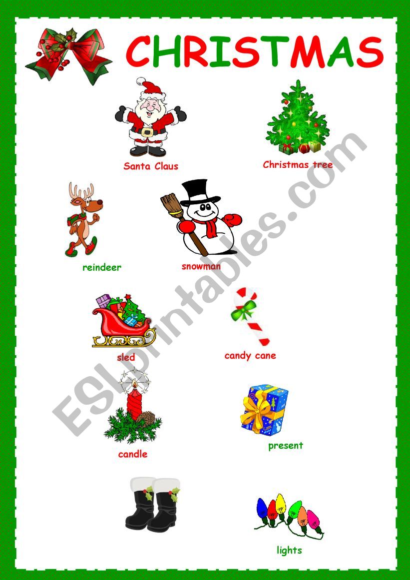 christmas worksheet