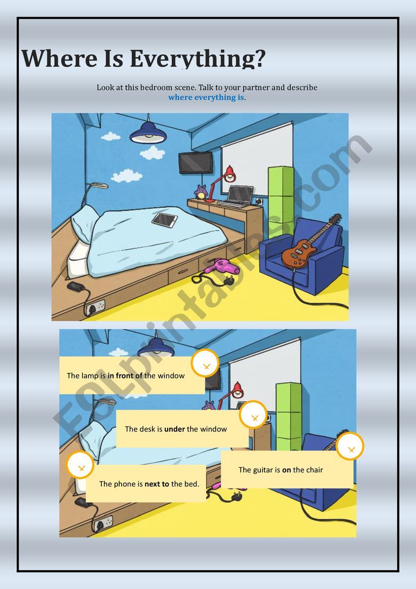 Prepositions worksheet