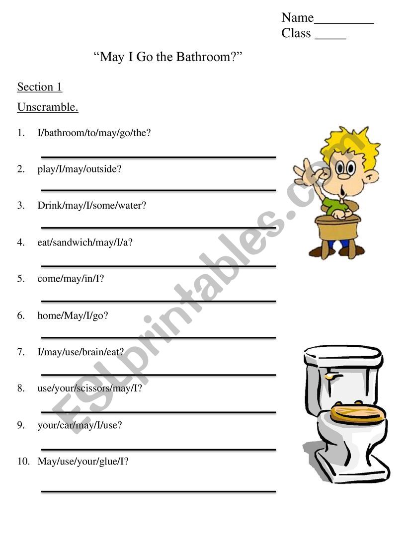 Modals worksheet
