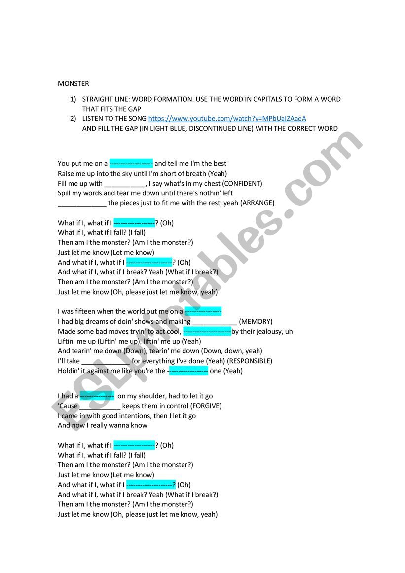 listening and word formation practice B2 FCE