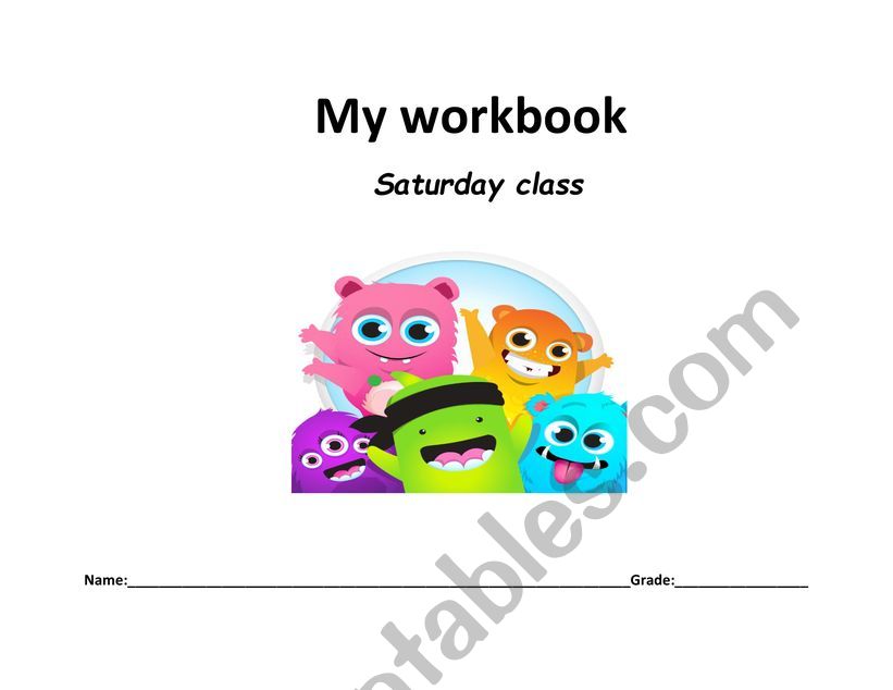 Workbook/spelling book worksheet