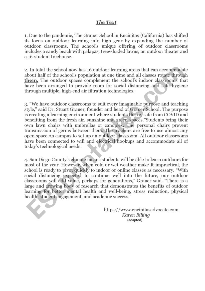 4th form End Of Term Test N°1 worksheet