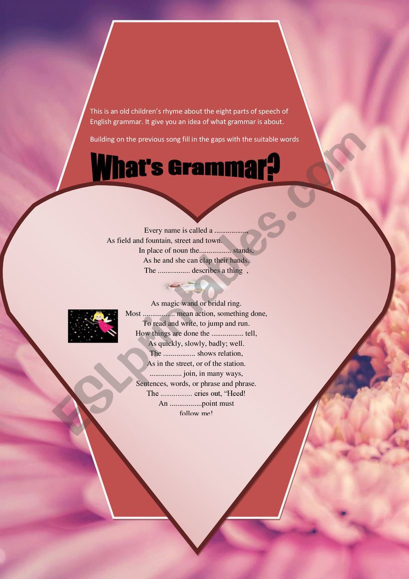 Catchy song to learn English grammar: the eight parts of speech Part 2