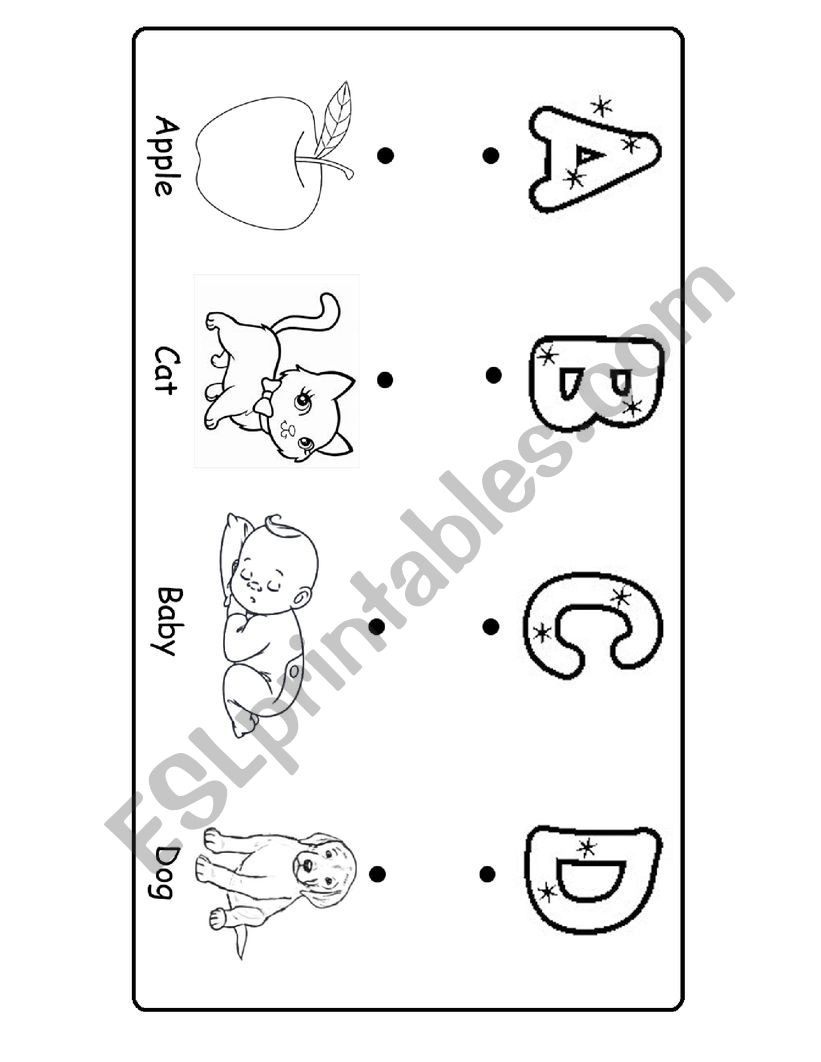 Alphabet ABCD worksheet