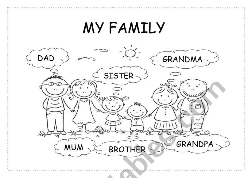 THE FAMILY worksheet