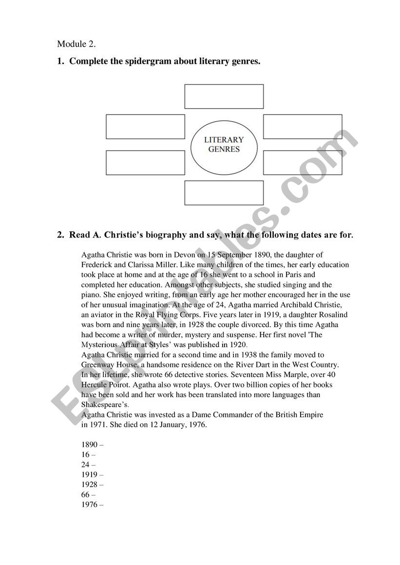7th grade test worksheet
