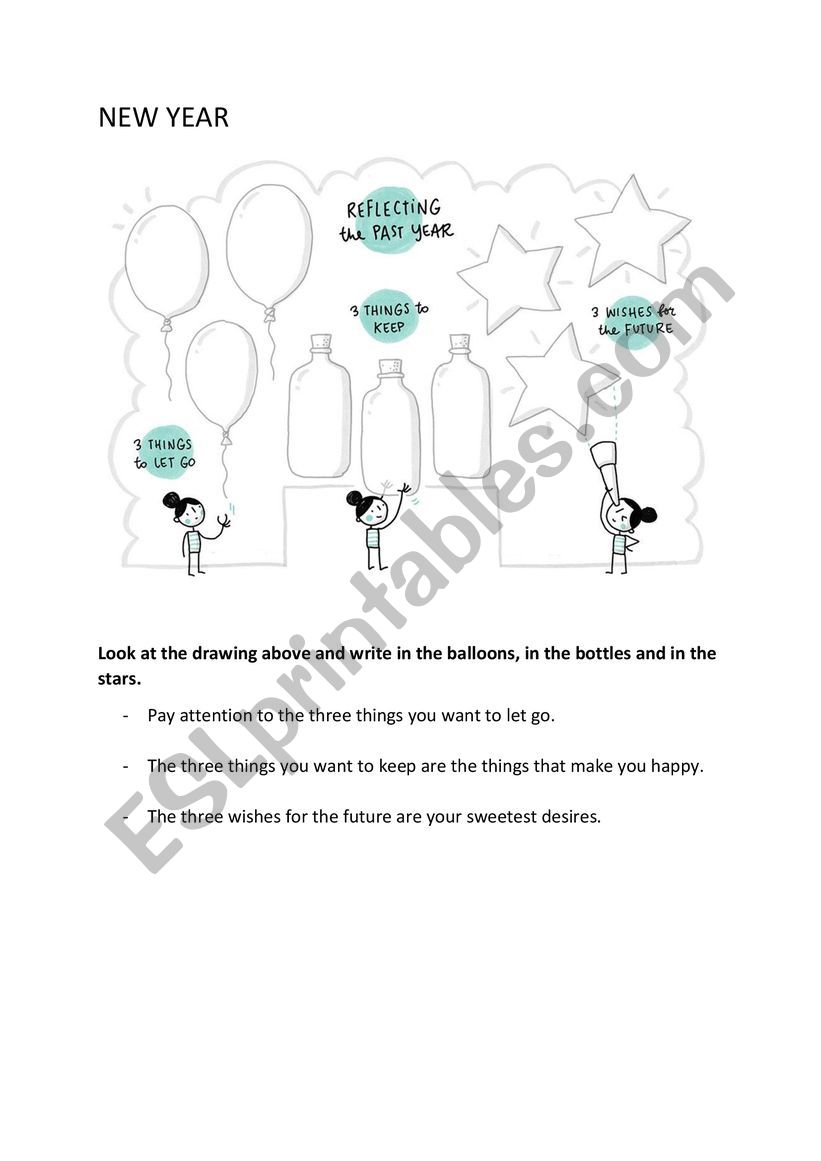 New Year worksheet