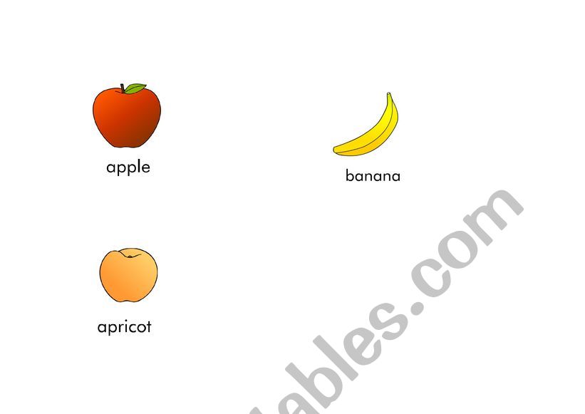 fruit worksheet
