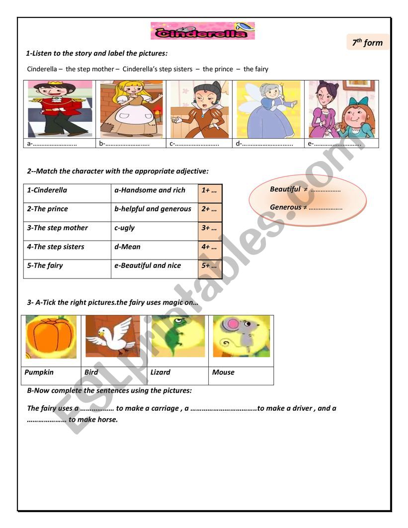  fairy tales/ Cinderella (part 1)