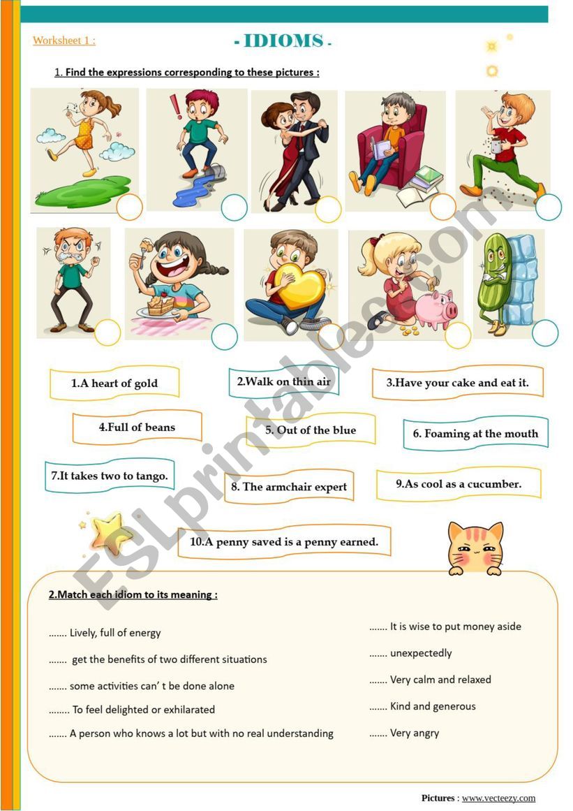 Idioms (ws1) worksheet