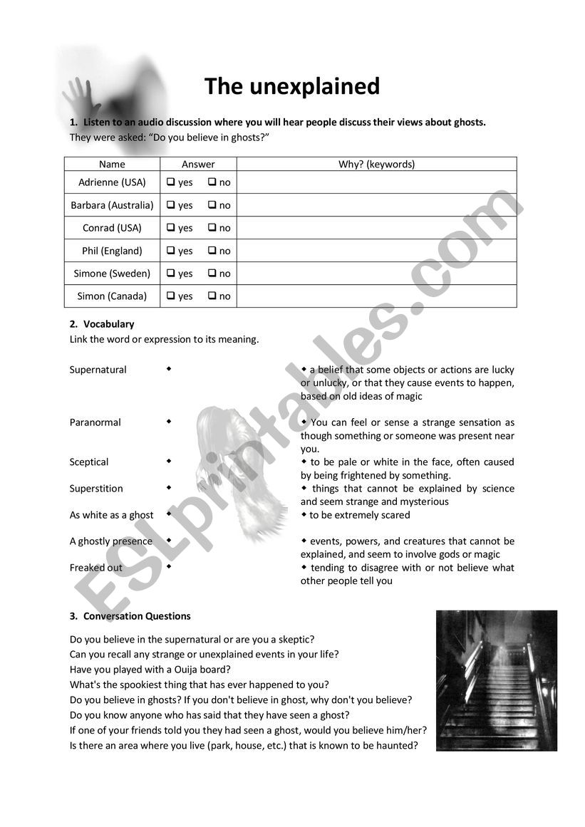 The unexplained worksheet