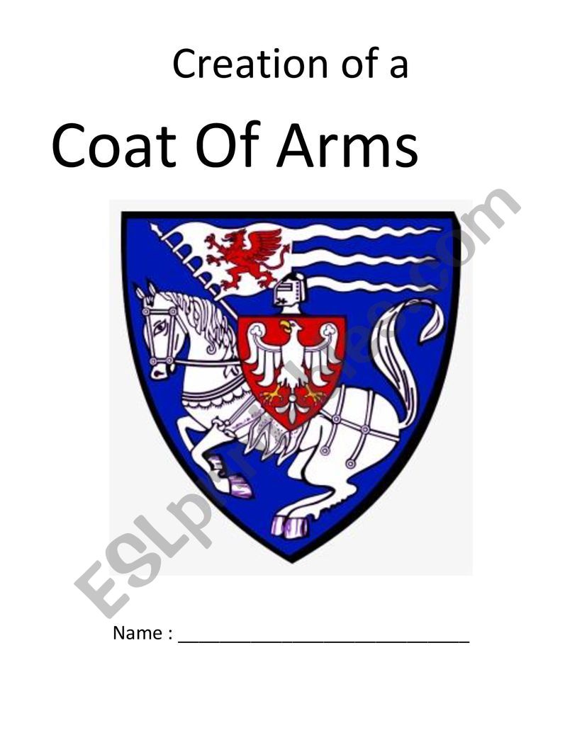 Coat of arms project worksheet