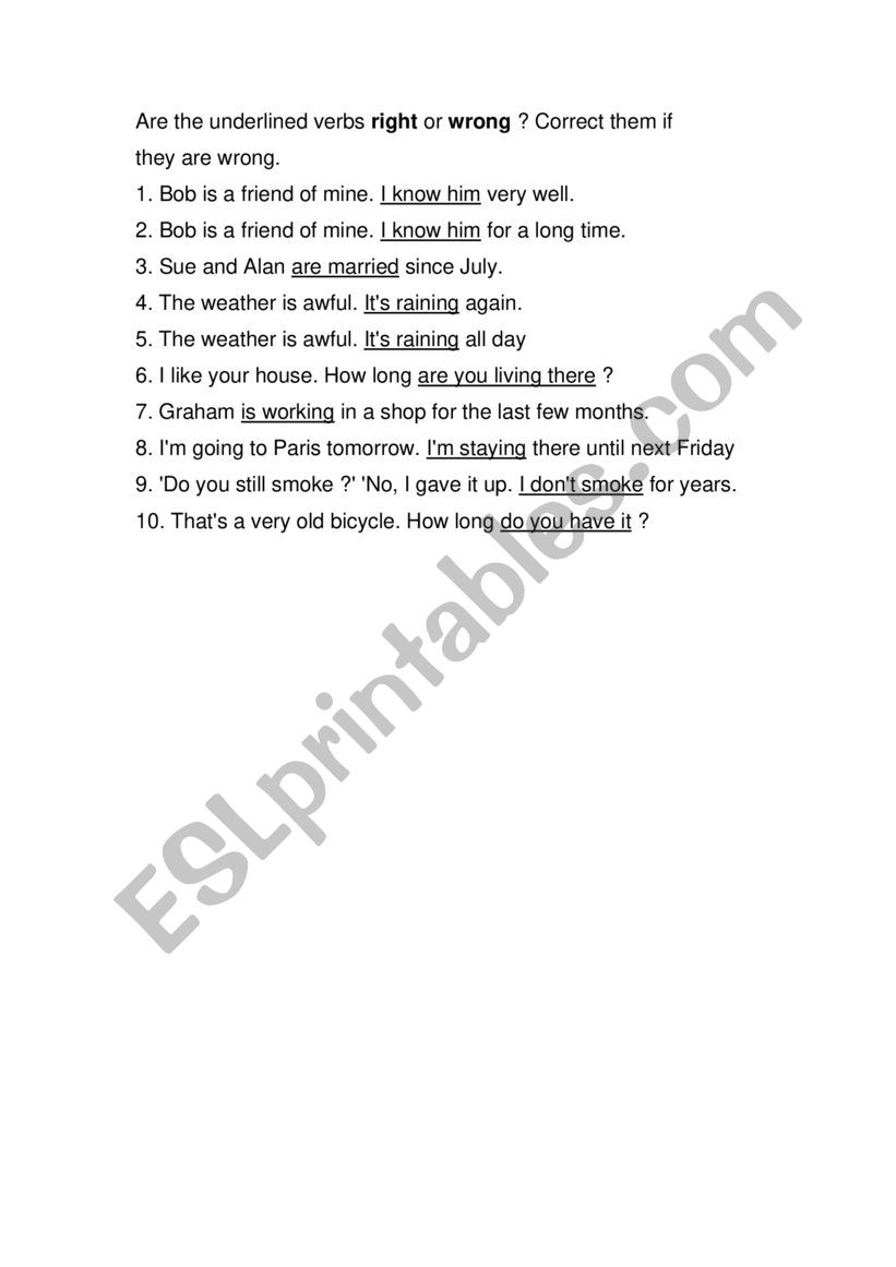 Underline and correct the mistakes: (tradução) Sublinhe e corrija os  erros: a)We not were at work. 