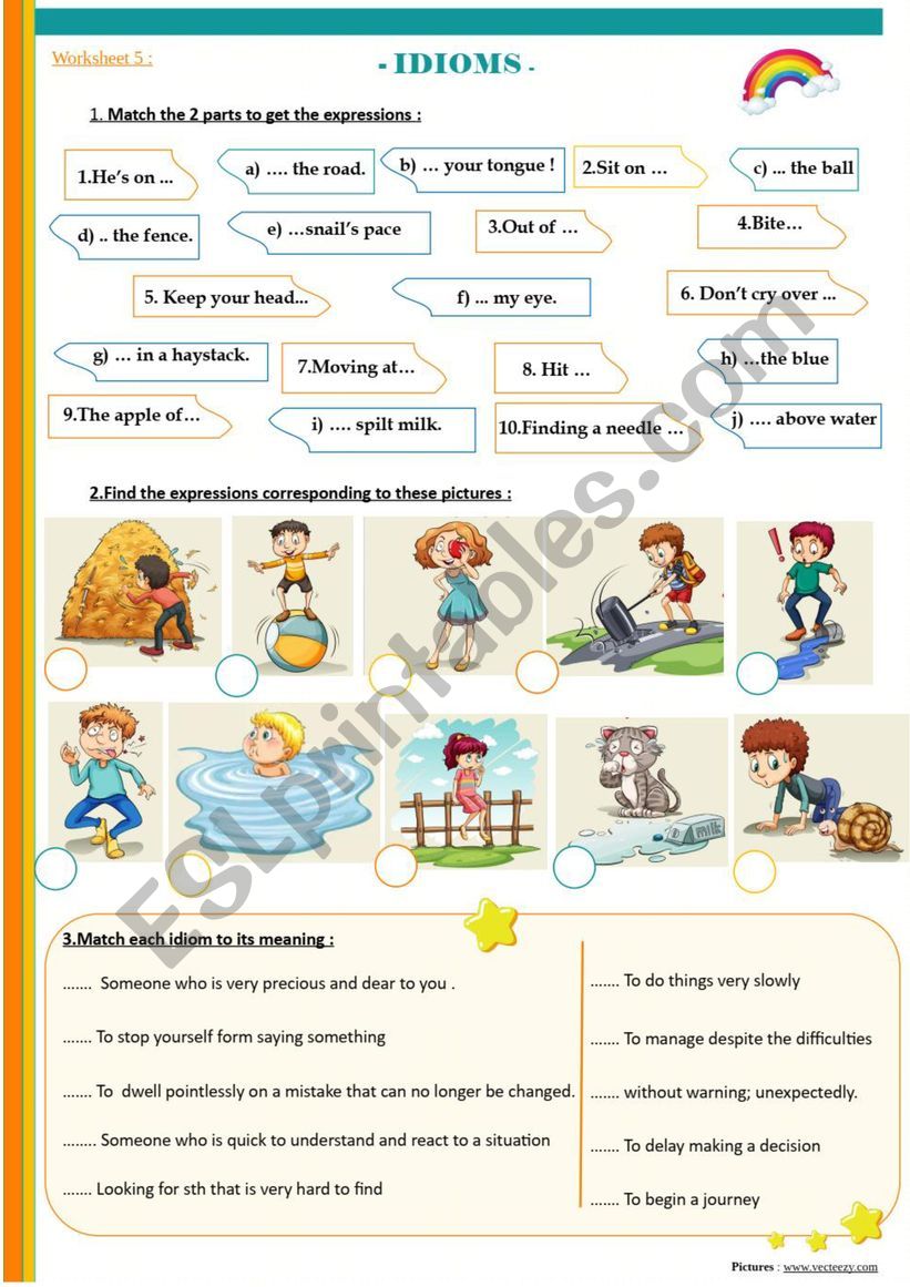 Idioms (ws5) worksheet