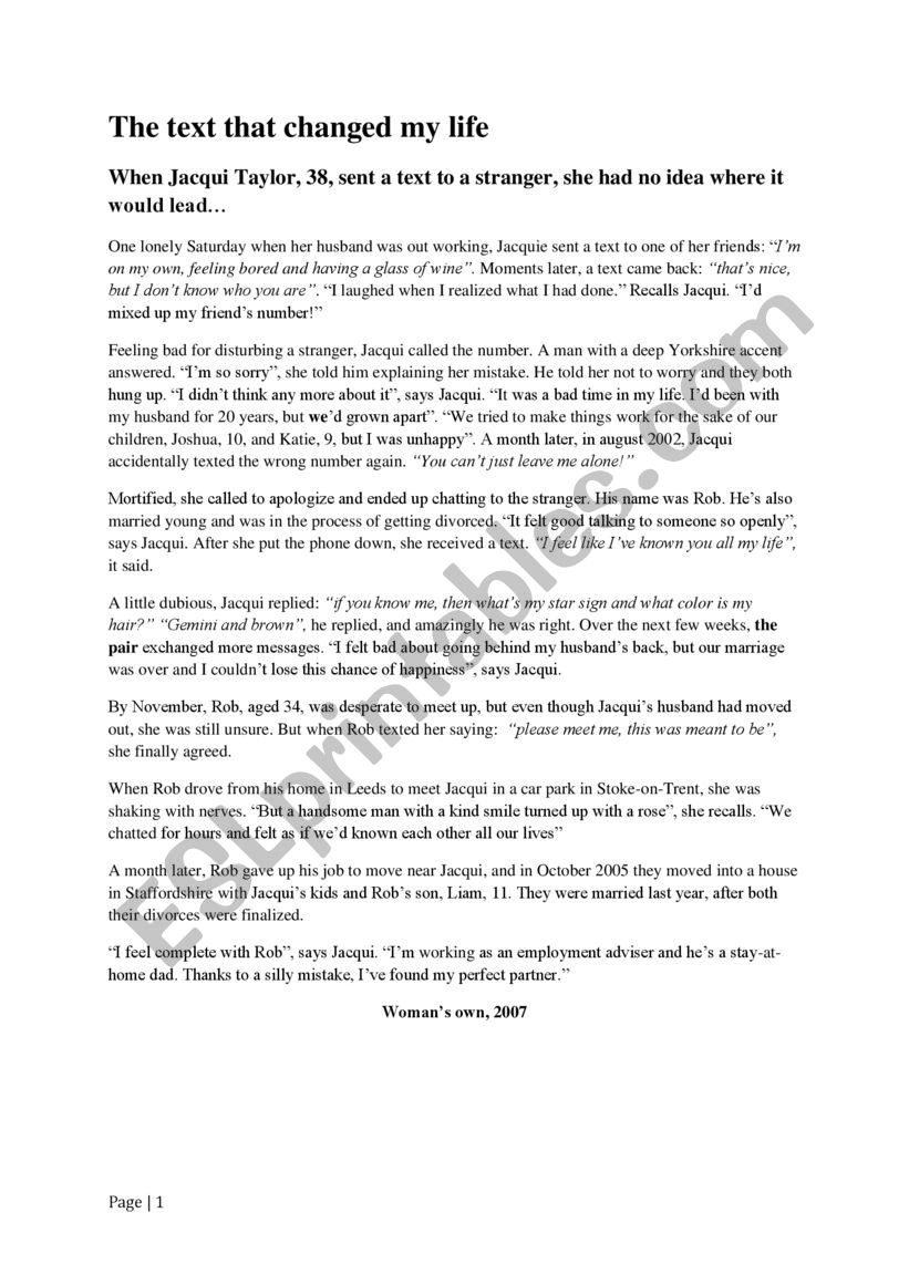 full-term test NÂ°2 worksheet