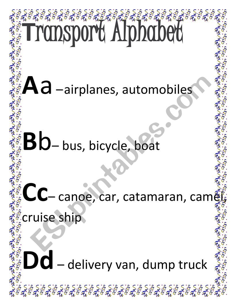 Vocabulary worksheet