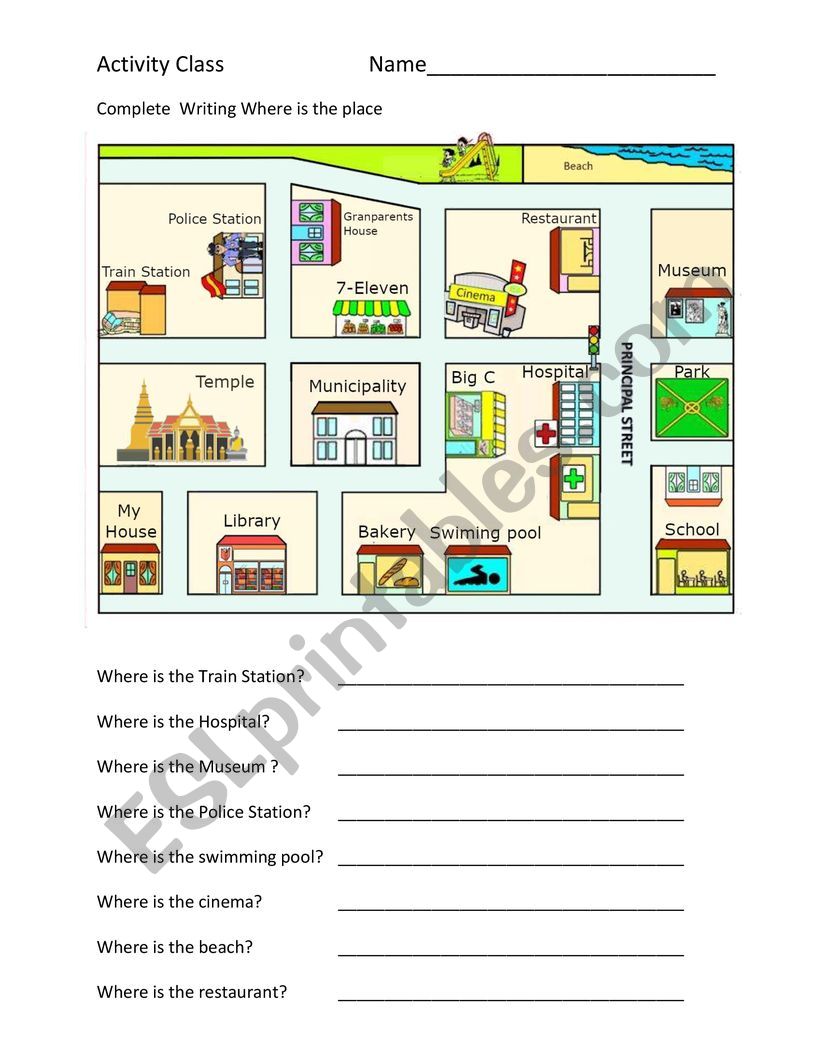 Where it is??? worksheet
