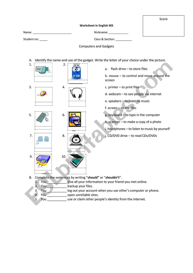 computers - should and shouldn�t