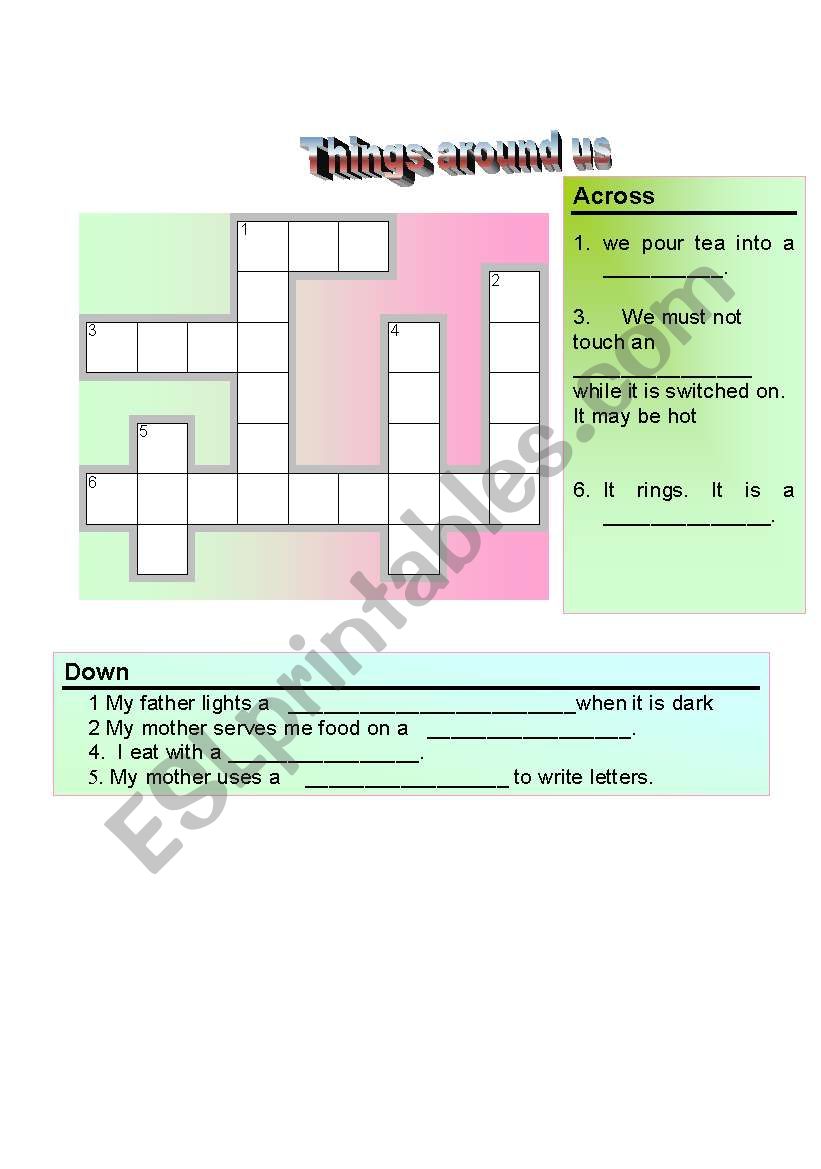 seven crosswords in seven pages: