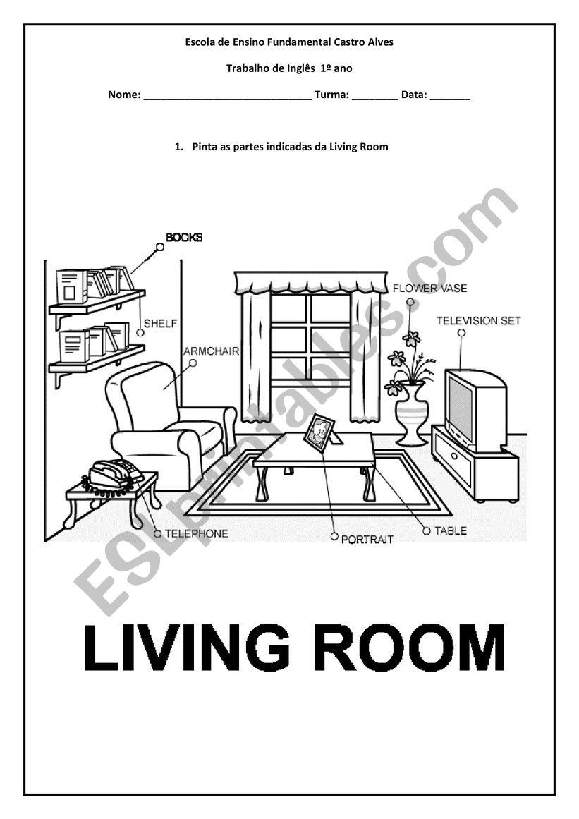 FURNITURE worksheet