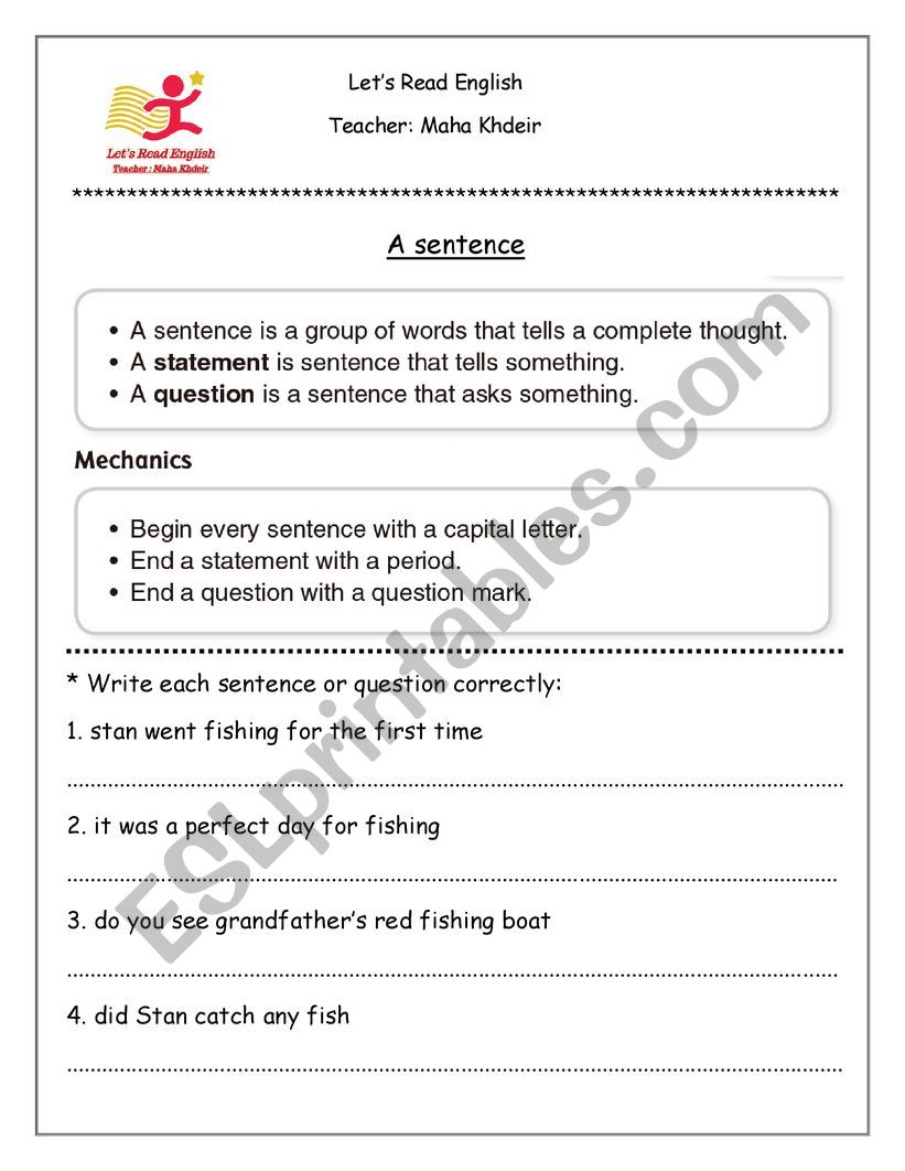 sentence-esl-worksheet-by-maha-khdeir