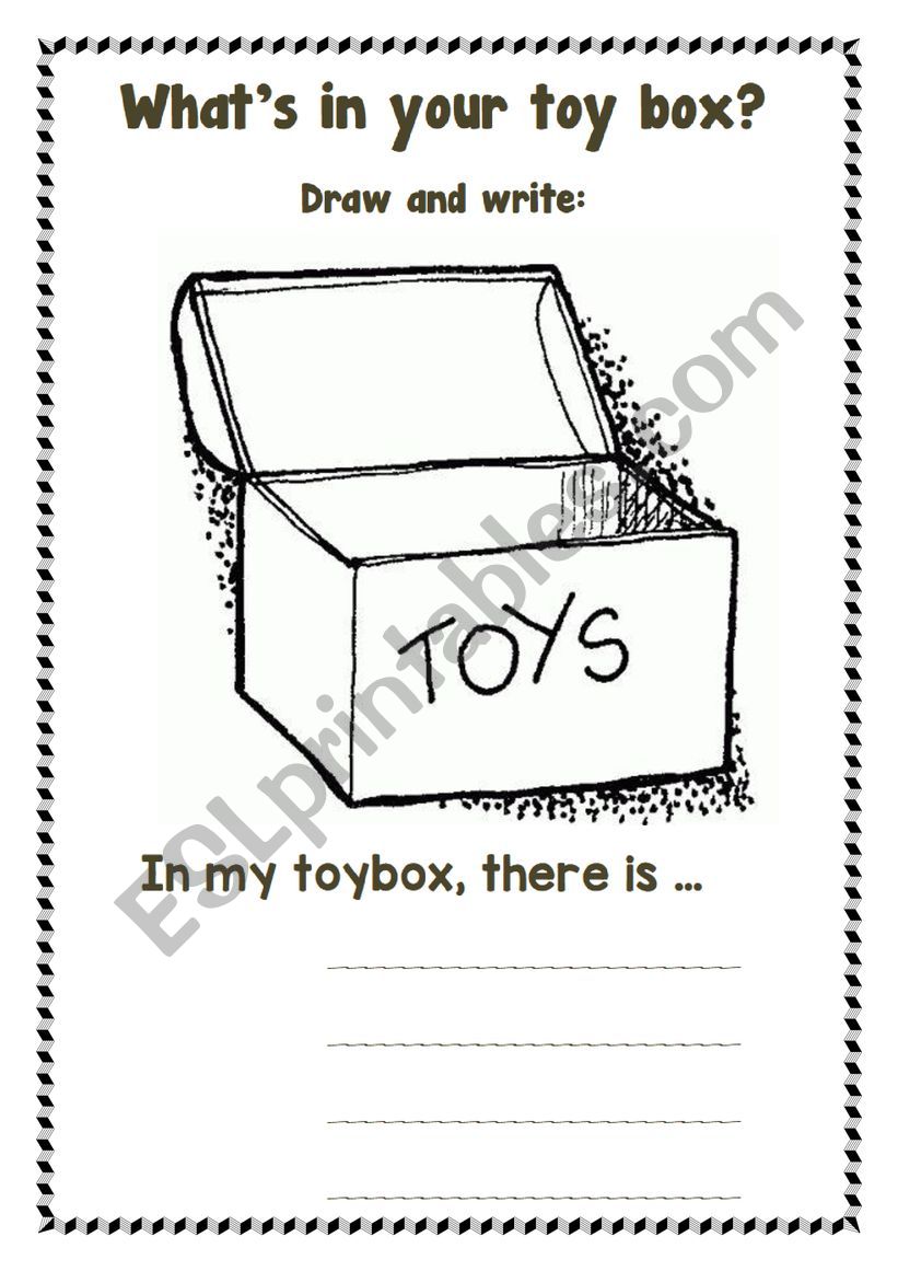 What is in your toybox? worksheet