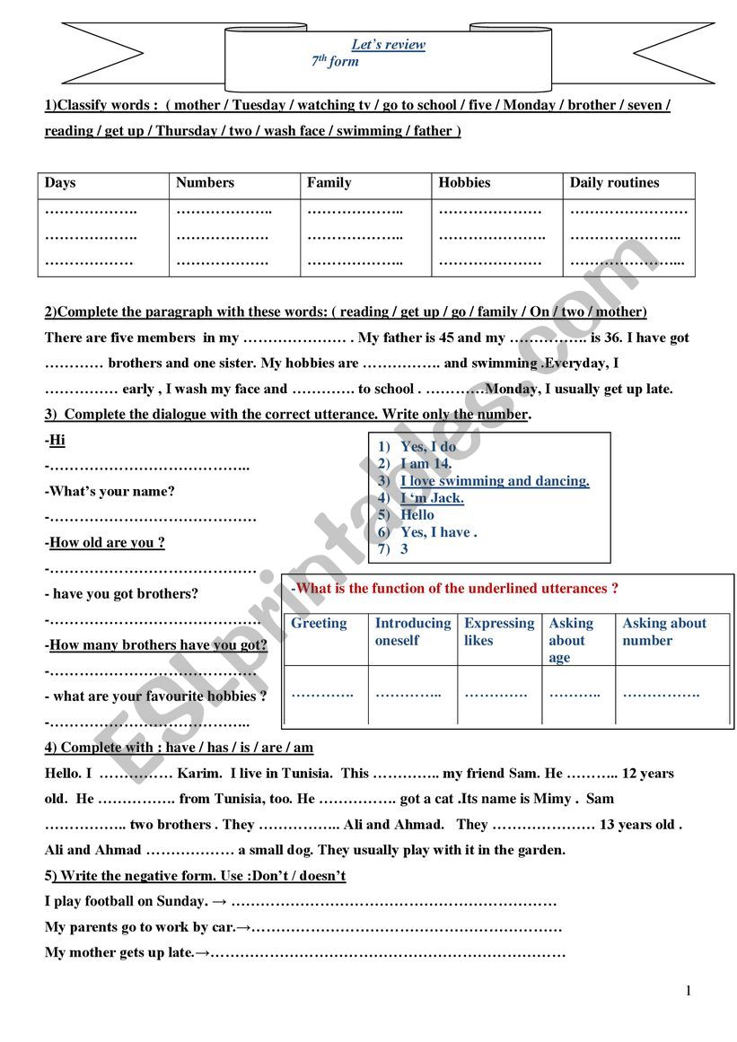 lesson 2 worksheet