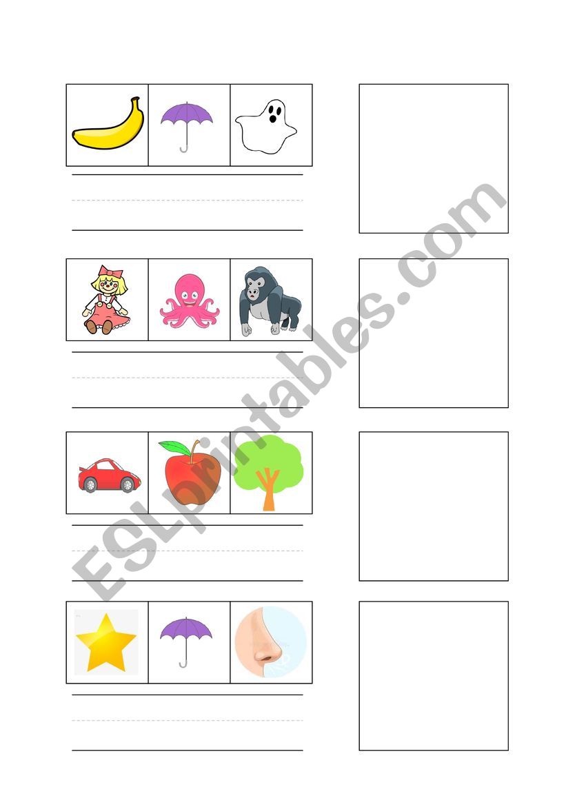 Beginning Phonics Secret Word worksheet