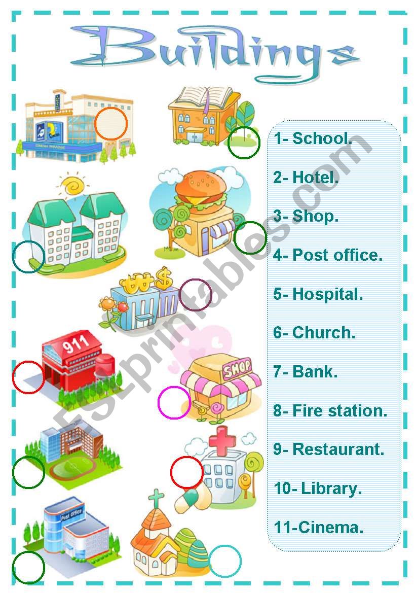 buildings worksheet