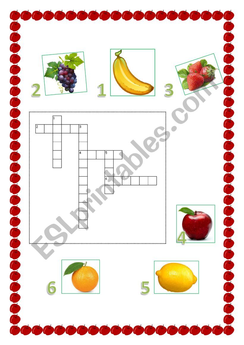 Fruit worksheet