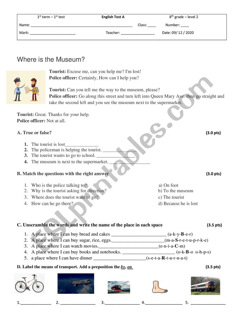 Test worksheet