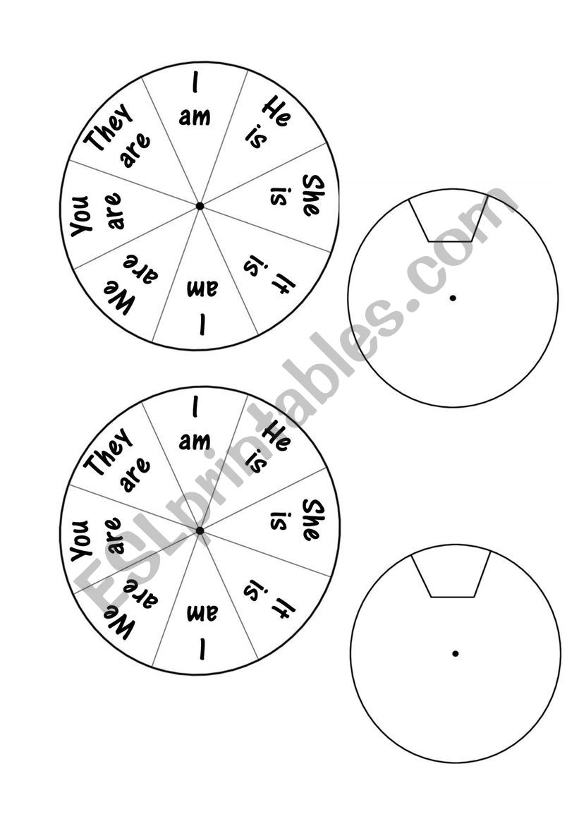 to be circle worksheet