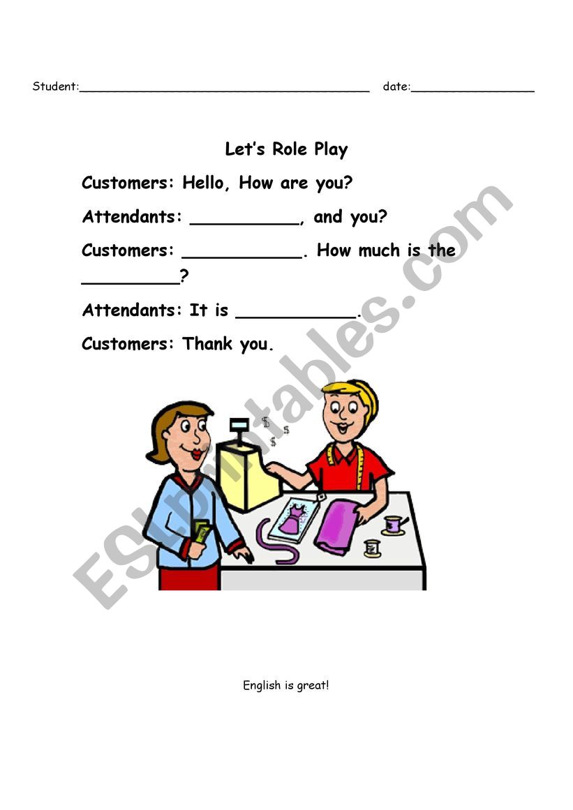 clothes  worksheet