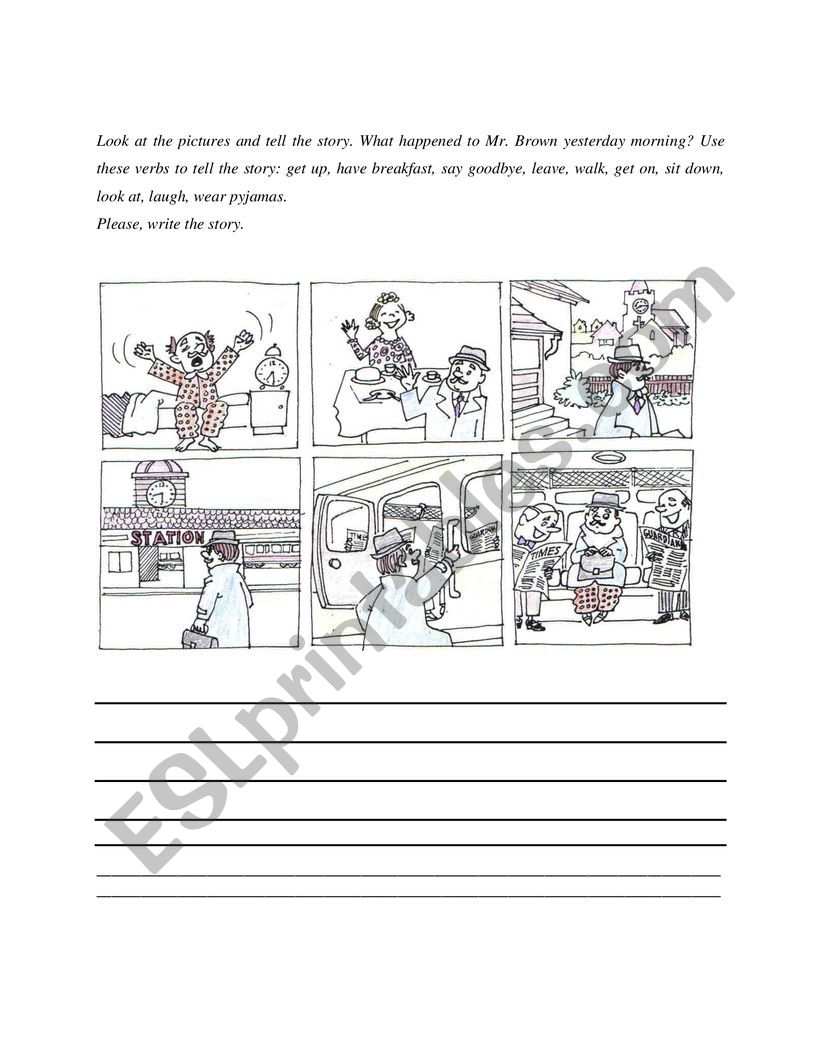 Tell the Story worksheet