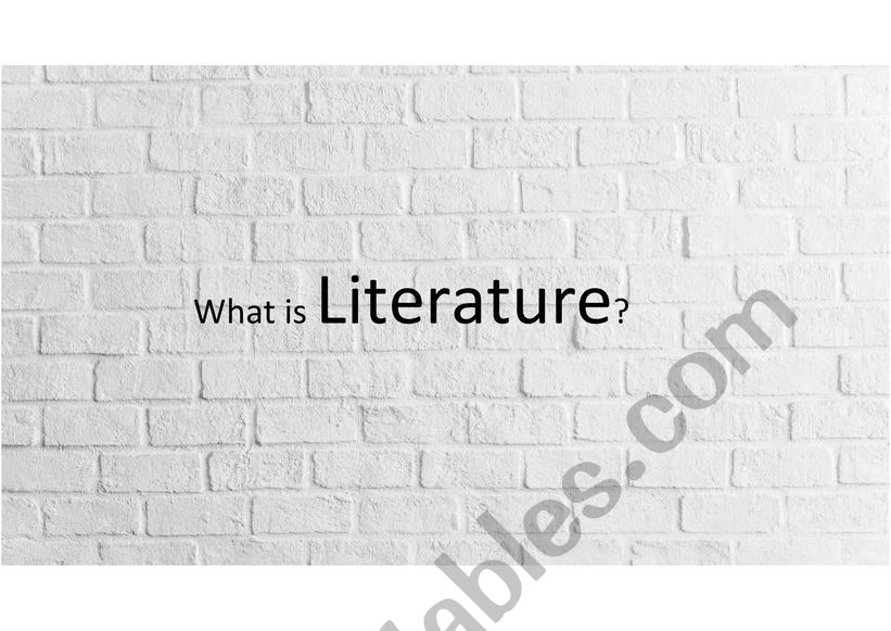 Literary Genres worksheet