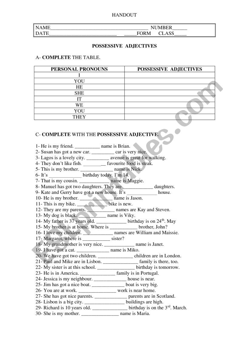 extra practice worksheet