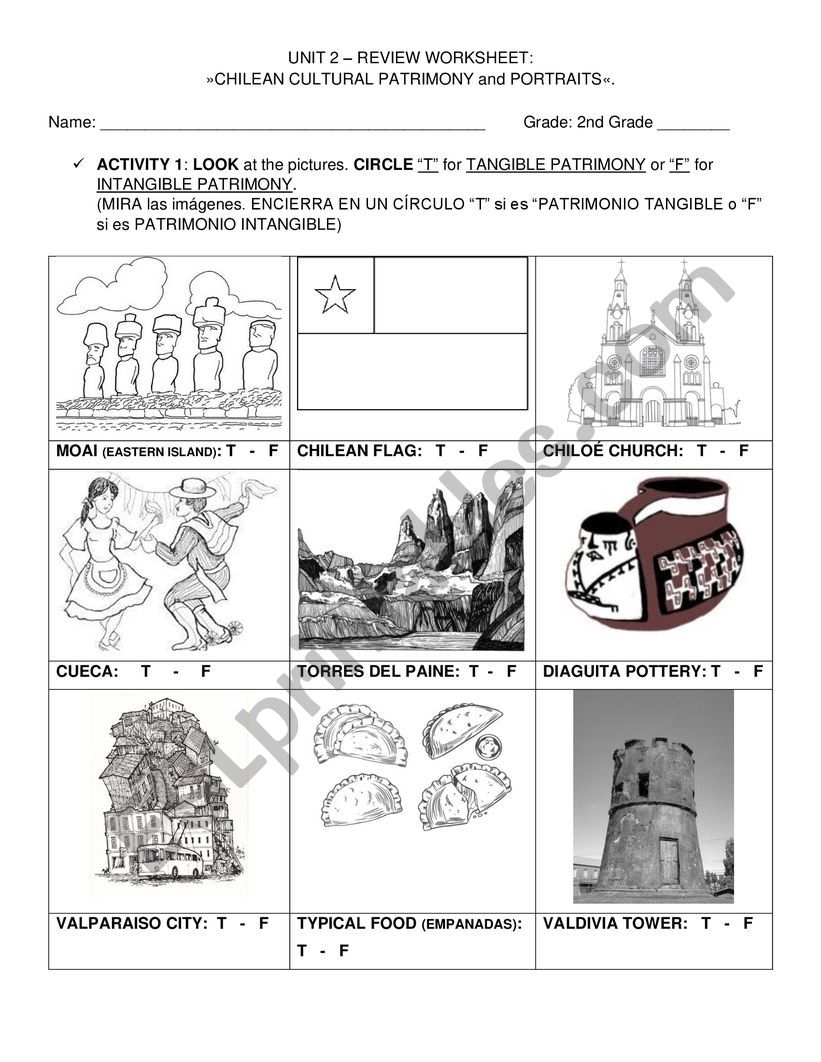 Art review worksheet worksheet