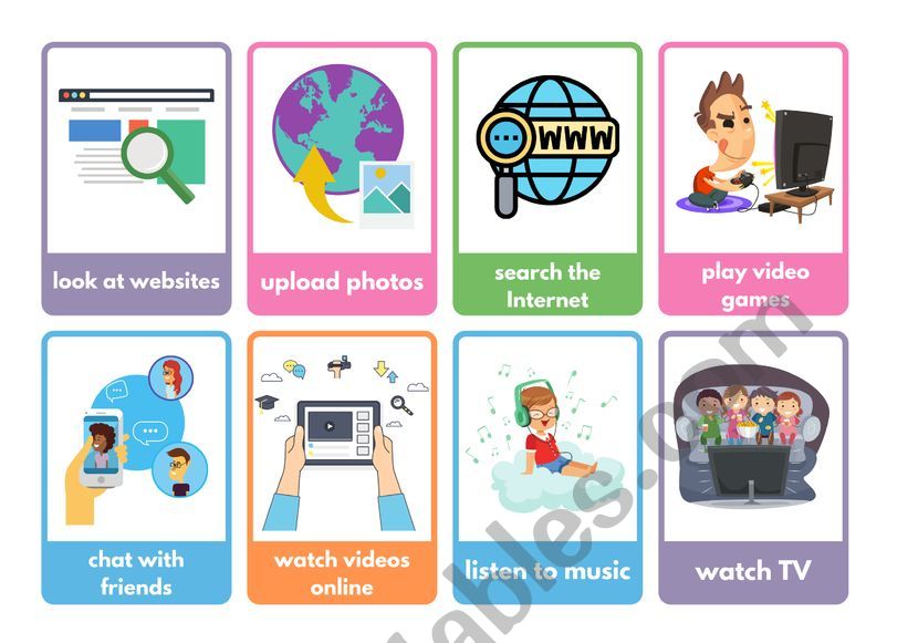 ONLINE ICT NEW TECHNOLOGIES FLASHCARDS