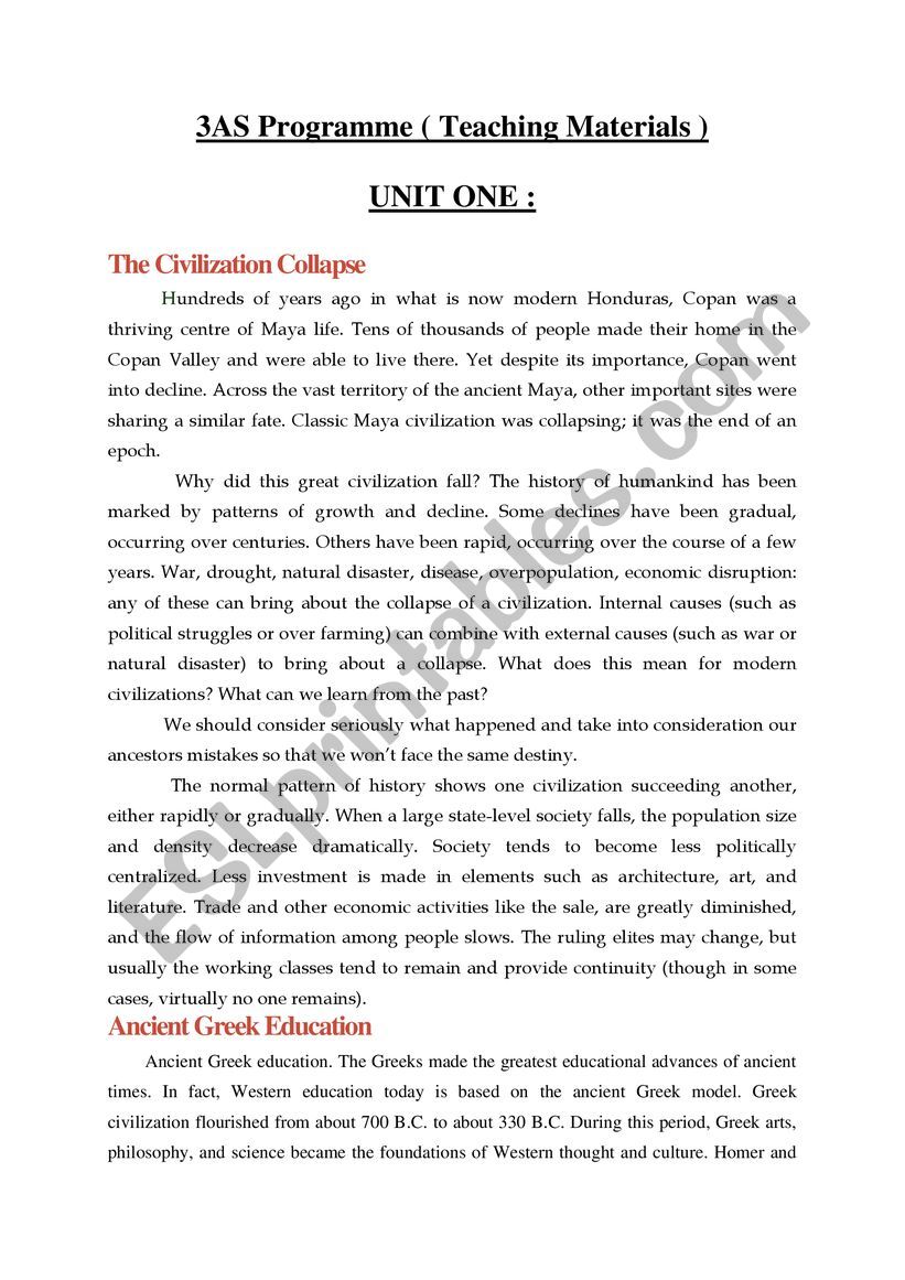 additional teaching material worksheet