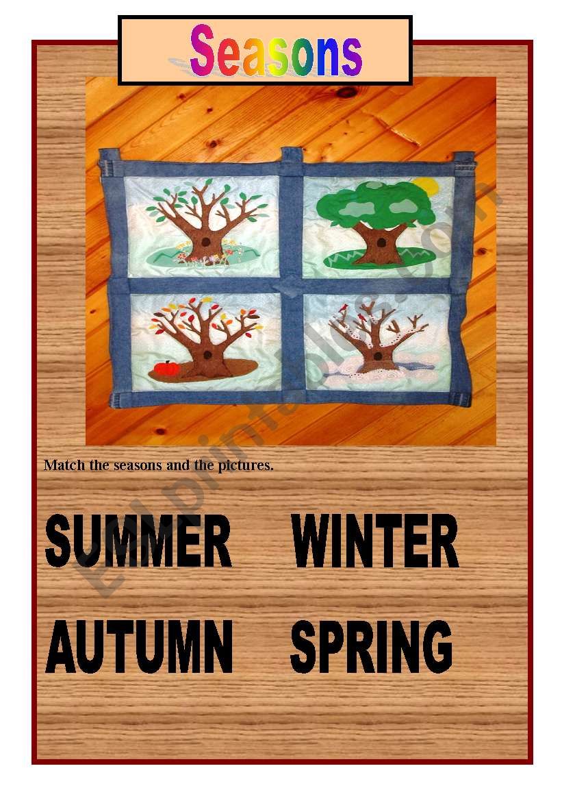 seasons worksheet