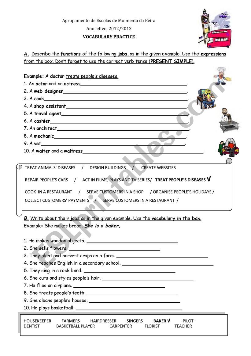 PRESENT SIMPLE worksheet