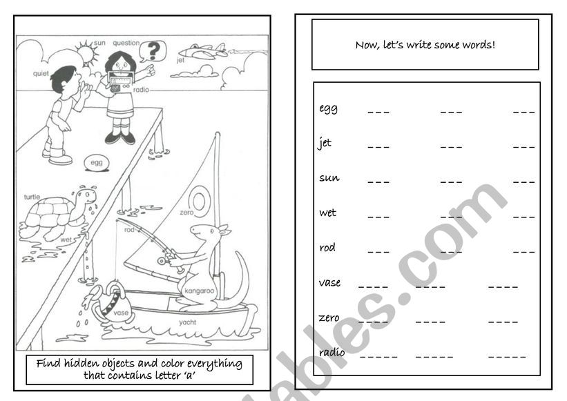 Describe the picture activity mini book