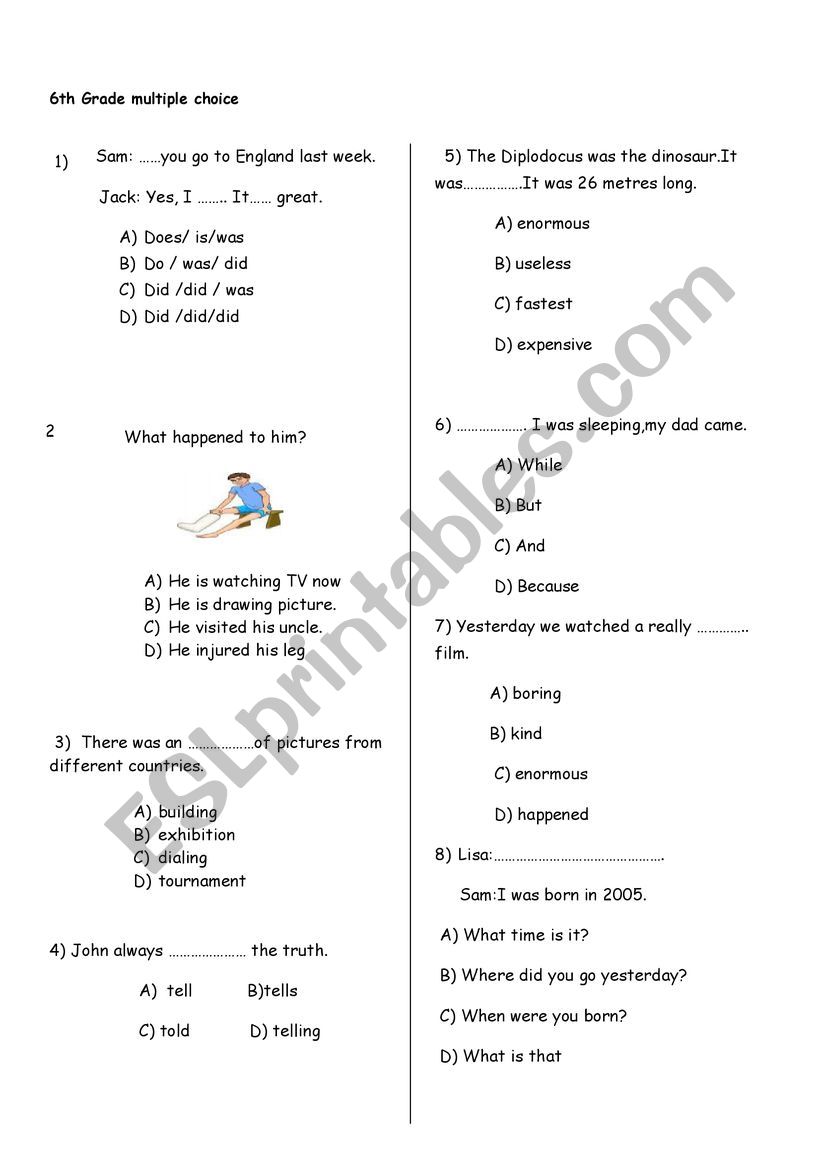 multiple-choice-grammar-worksheets